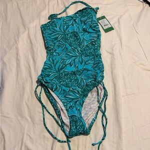 Lilly Pulitzer Teal Pineapple One Piece